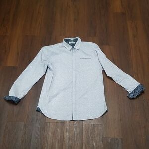 Paper Demin and Cloth Floral Button down "Slim" fit Mens size XXL